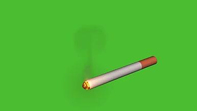 香烟燃烧绿幕免抠视频素材视频的预览图